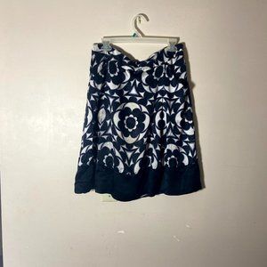 Banana Republic full circle flourish floral midi skirt